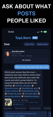 TopLikers: Chat With Likes iPhone screenshot
