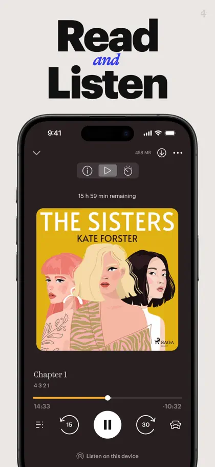 Screenshot 4 di 6 di Bookmate. Books and audiobooks