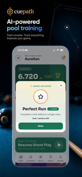 Cue Path - Pool Coach Screenshot 8 of 10