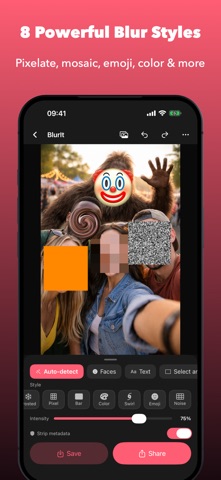 BlurIt: Face Blur & Redact screenshot