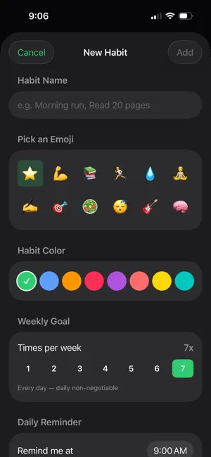Habit Tracker: Habit Strength screenshot 3