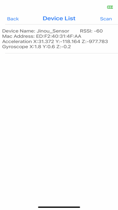 Screenshot 3 of JINOU Acceleration Beacon App