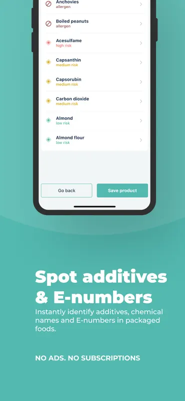 Food Ingredients Scanner Pro screenshot 2 of 8