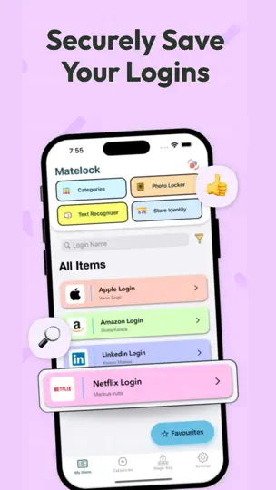 Captura de pantalla de Matelock en iPhone 1