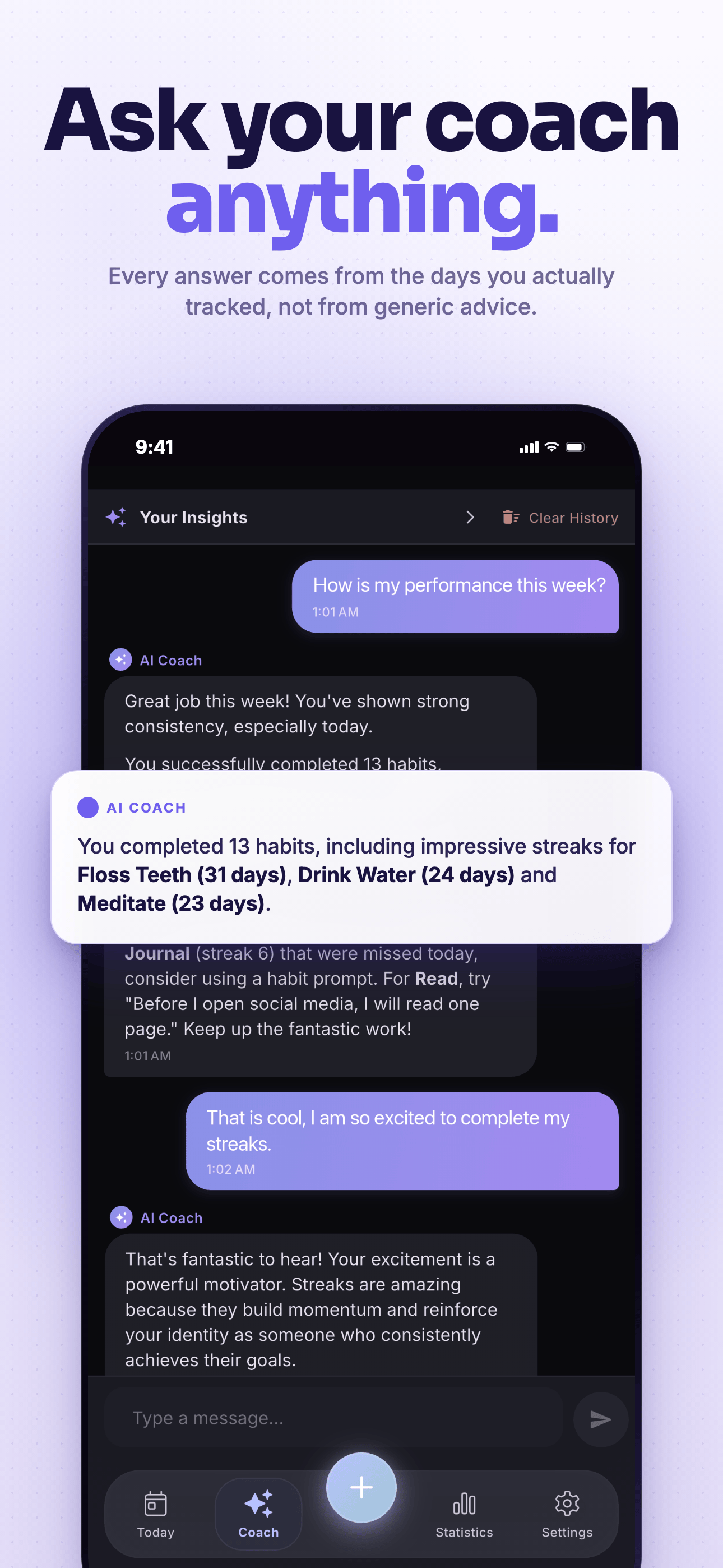Habit Mind: AI Habit Tracker screenshot 2