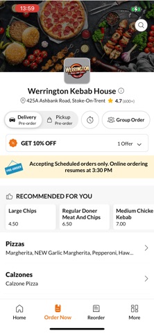 Werrington Kebab House screenshot
