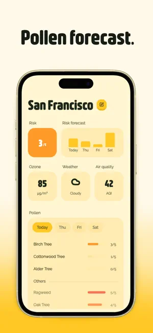 Pollinate: Pollen Forecast screenshot 1