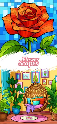 Flowerscapes: Color by Number screenshot 1
