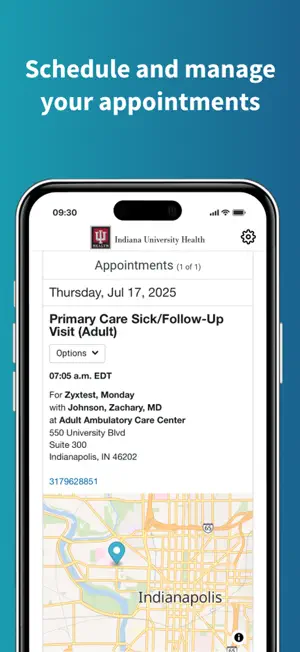 My IU Health screenshot 1