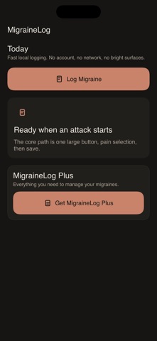 Migraine Tracker & Diary Screenshot 1 of 3