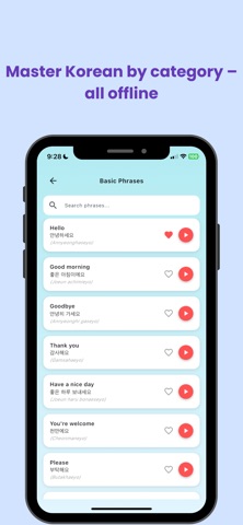 Korean Phrasebook for Travel screenshot