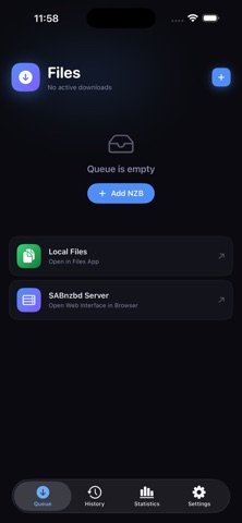 NZBDrop - SABnzbd Client Screenshot 2 of 4