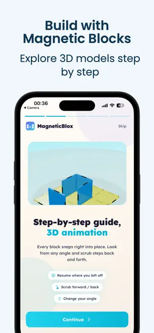 MagneticBlox: 3D Block Builder iPhone screenshot 3