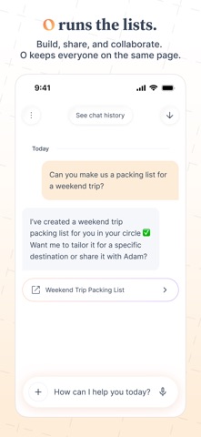 Ohai.ai: Household Assistant iPhone screenshot