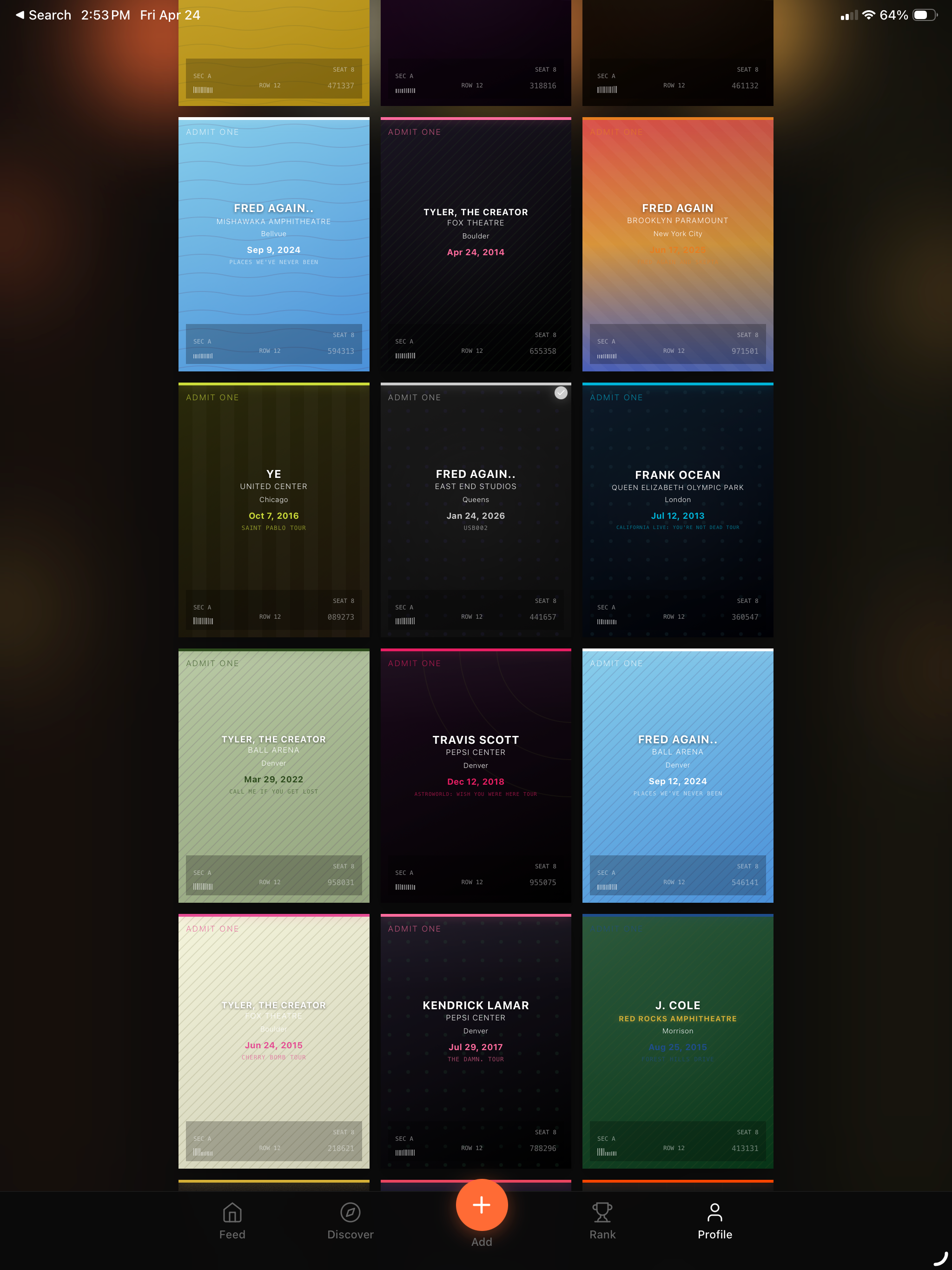 Showgoer: Concert Passport