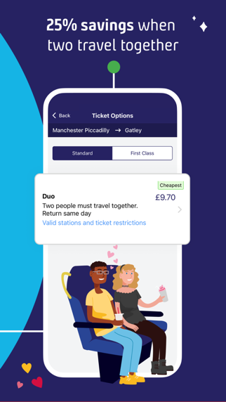 Northern Train Tickets & Times Screenshot