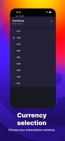 Subscription & Bills Tracker screenshot