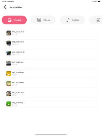 File Share - Data Transfer iPad screenshot