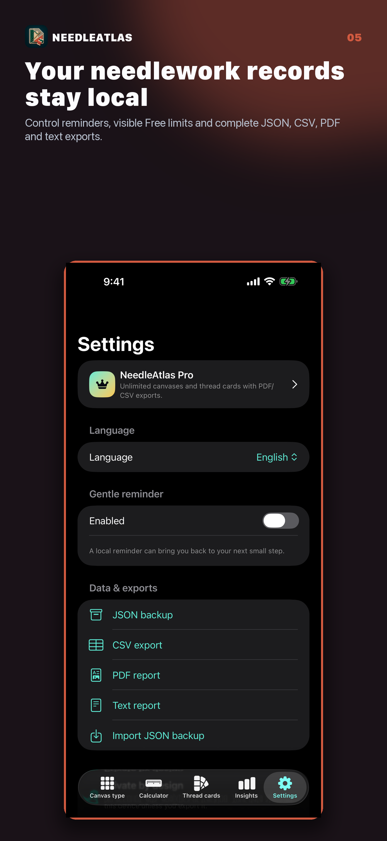 NeedleAtlas: Canvas Planner screenshot 5