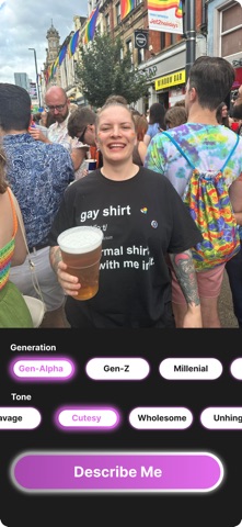 DescribeMe: Caption App iPhone screenshot