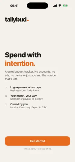 Screenshot von TallyBud - Expense Tracker auf dem iPhone 2