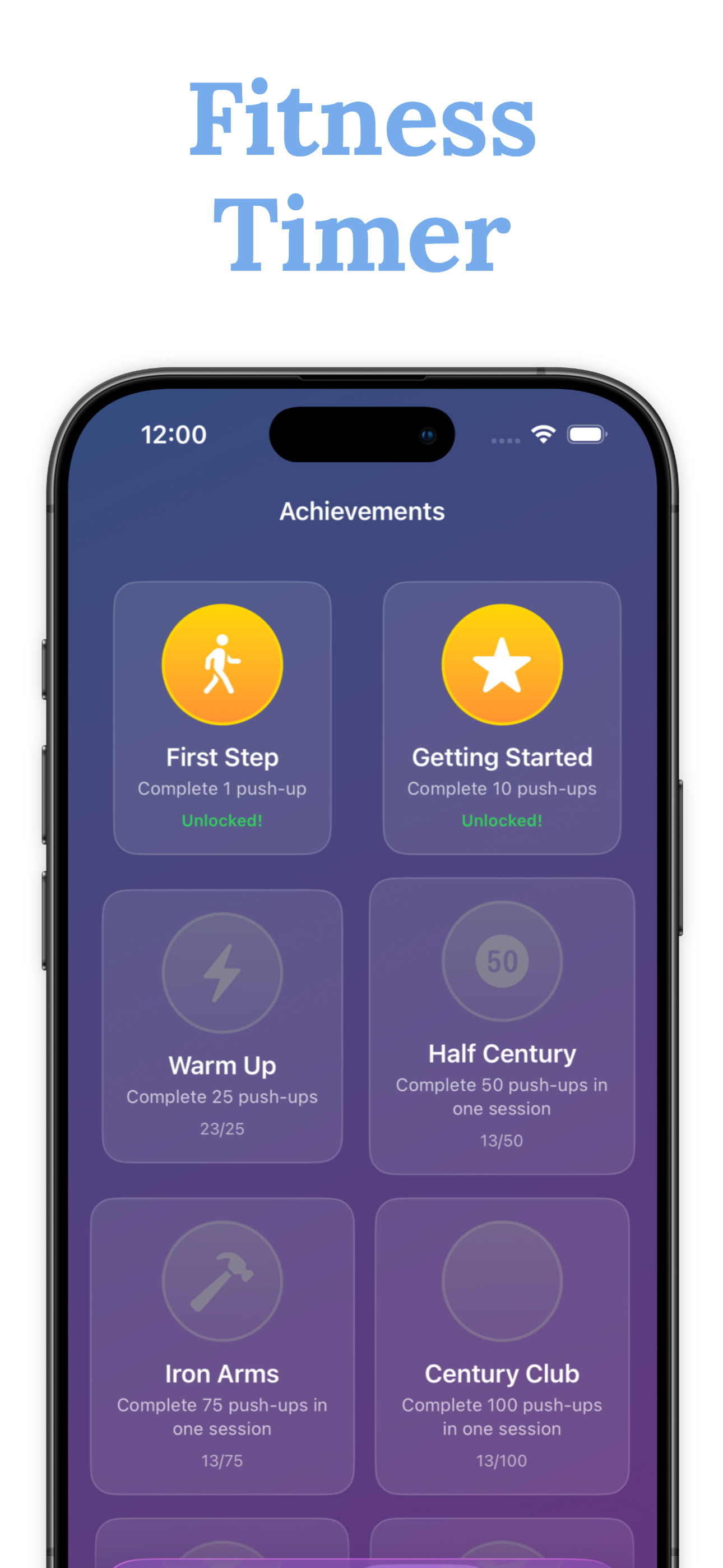 Push up counter - RepRise log screenshot 3