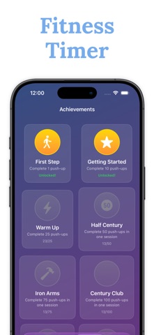 Push up counter - RepRise log screenshot