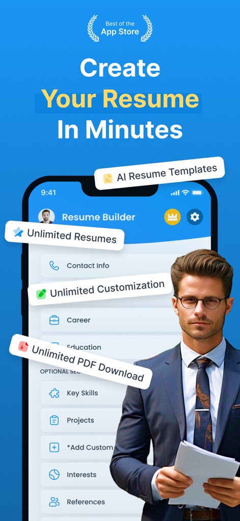 AI Resume Maker • Make Resume - Business App | MWM