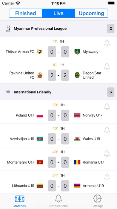 Simple Score - Live Scores Screenshot