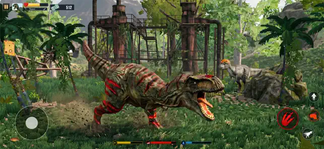 原始的な恐竜獣バトルシミュレーション iPhone screenshot 2