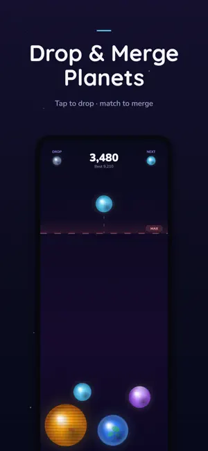 Nebula Drop: Planet Merge screenshot 4