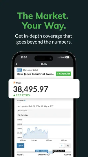 Скриншот MarketWatch - News & Data на iPhone 1
