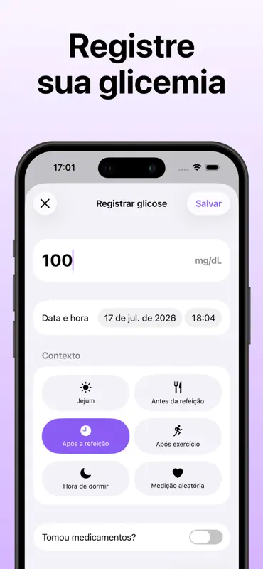 Medidor de glicose - Gluvia screenshot 4 of 10