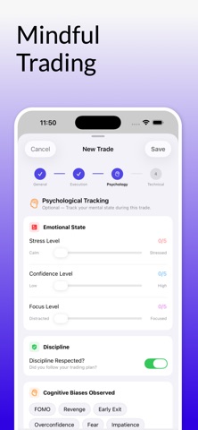 MyEdge Trading Journal screenshot
