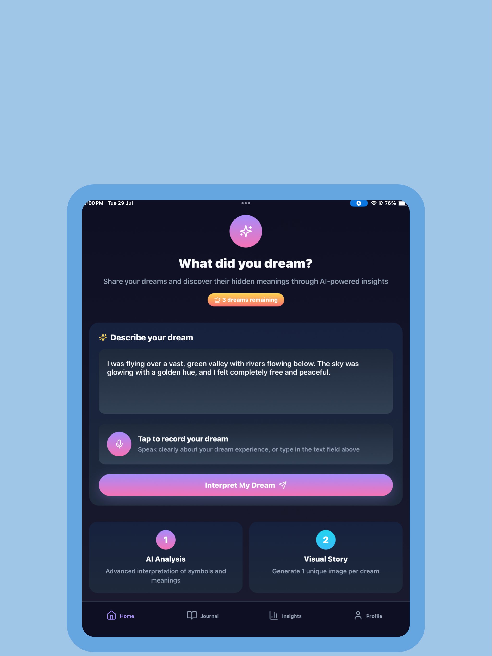 DreamLens: AI Dream Journal