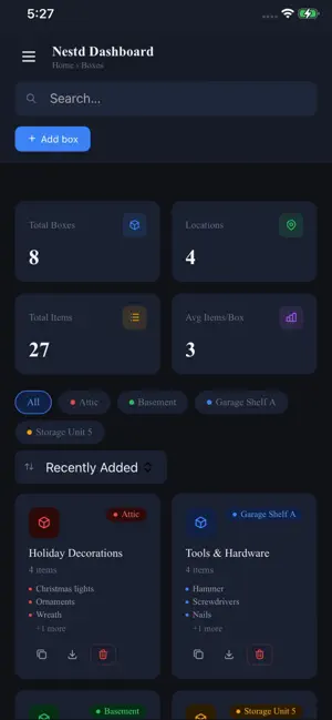 Nestd - Storage Organizer screenshot 2