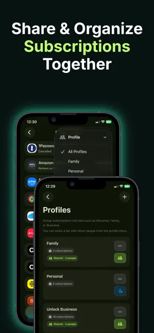 Subio - Subscription Organizer 截图