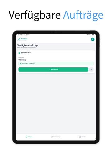 CleanFlow - Team iPad screenshot