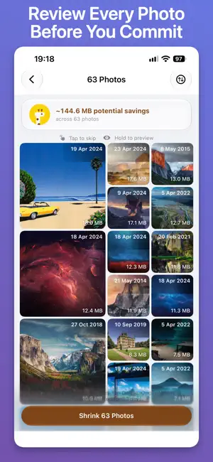 Shrinkr: Photo Storage Saver screenshot 3