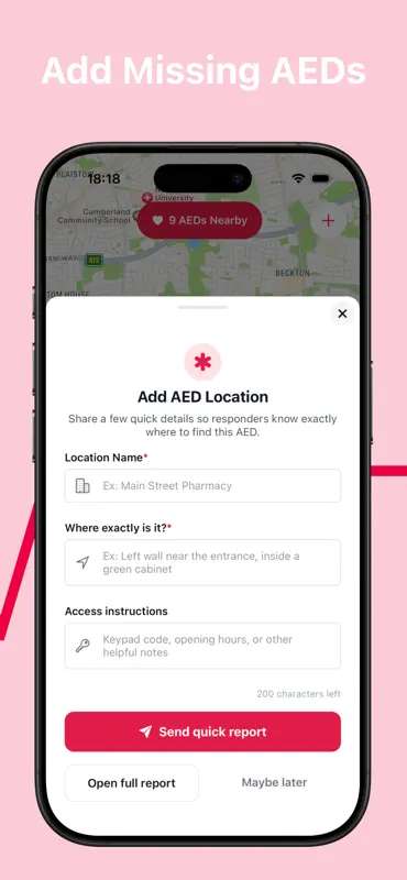 DefibMap: AED Finder screenshot 4 of 6