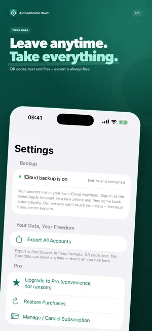 Authenticator Vault screenshot 4