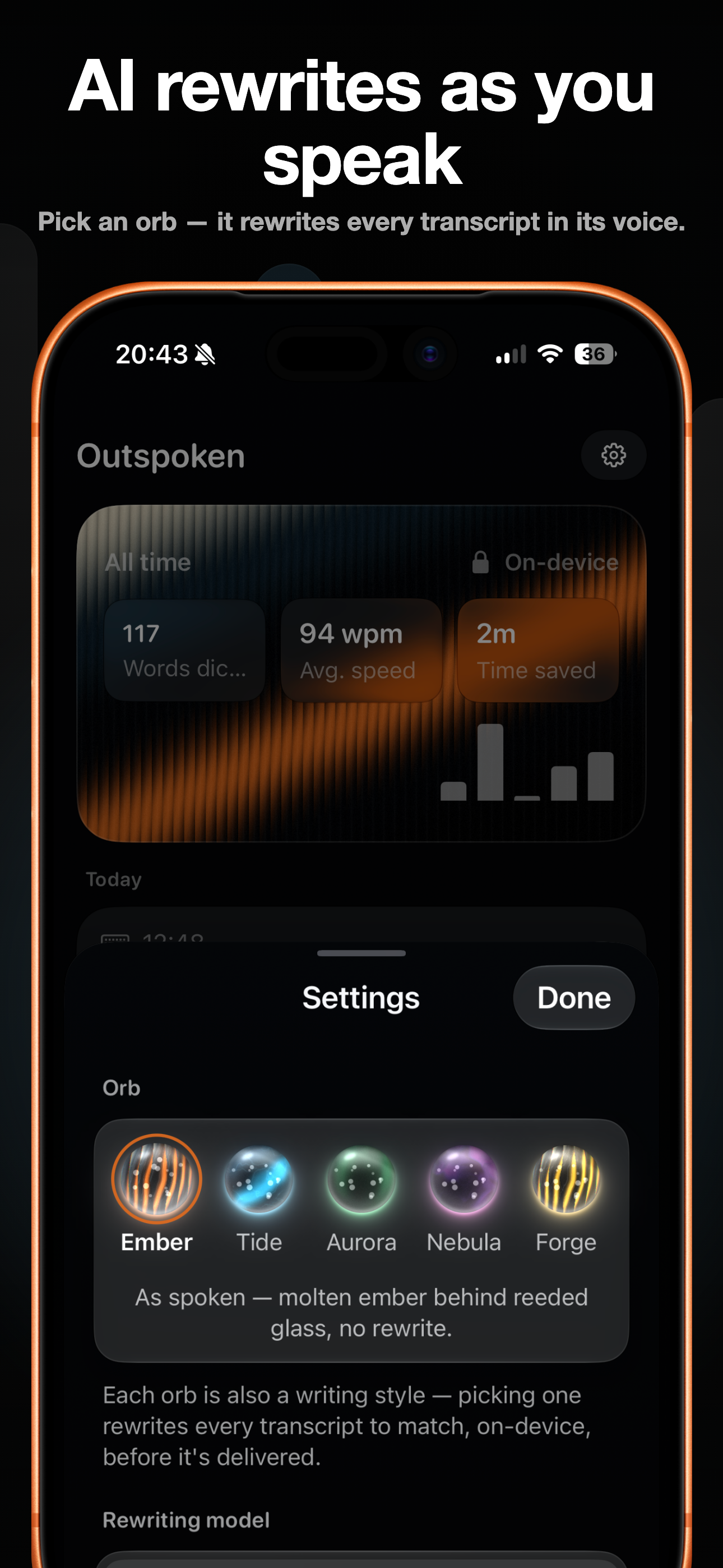 Outspoken: Voice Dictation screenshot 5