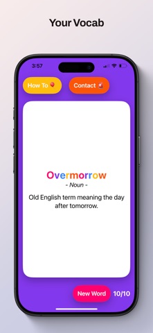 Vocab Widget iPhone screenshot