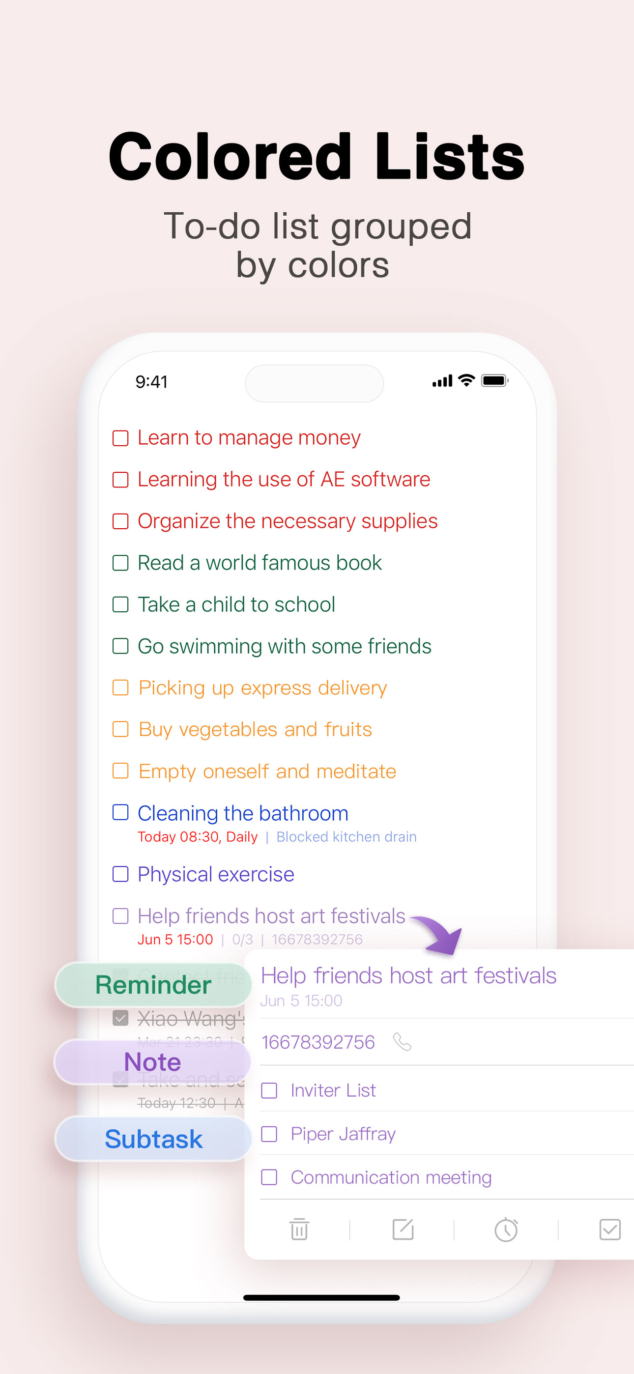 To do list MinimaList & Widget