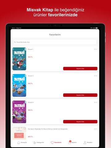 Misvak Kitap iPad screenshot