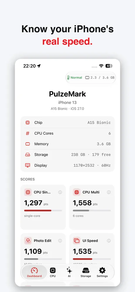 PulzeMark screenshot 2