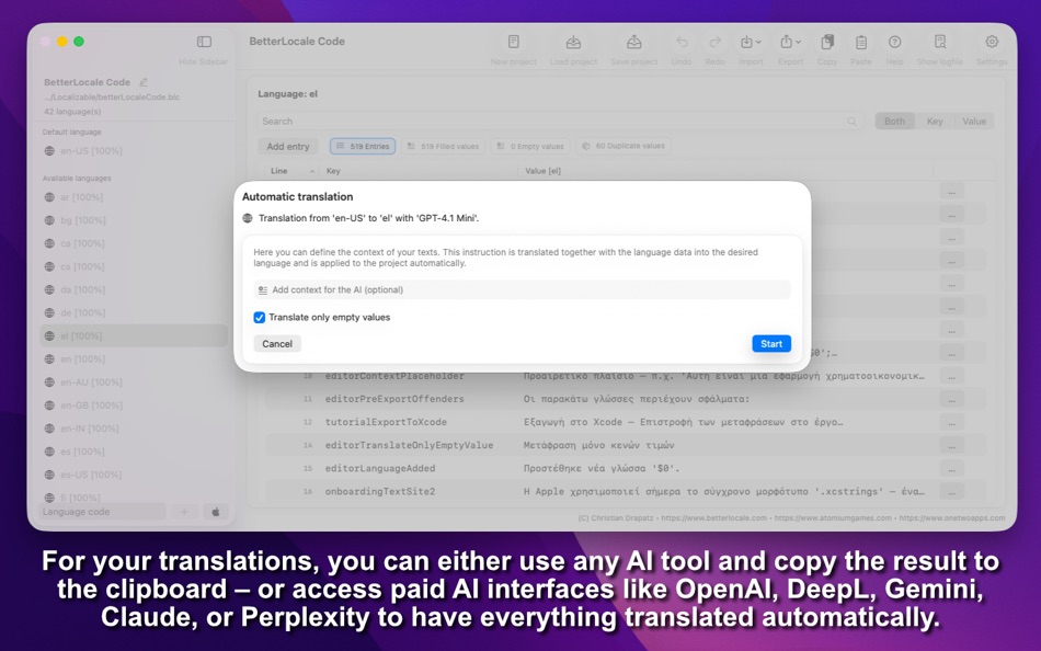 #3. BetterLocale Code (macOS) De: Christian Drapatz
