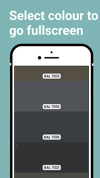 RAL Colours Screenshot