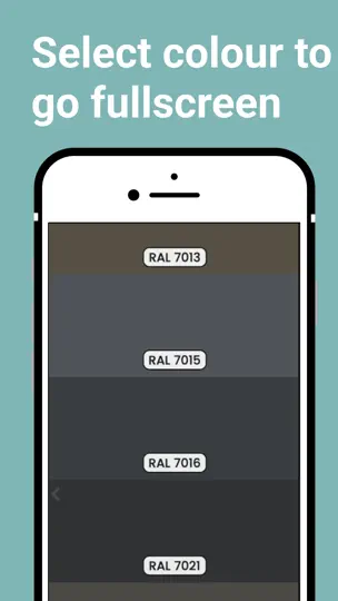 Скриншот RAL Colours на iPhone 3