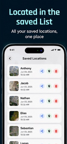 GPS Save Route & Location iPhone screenshot